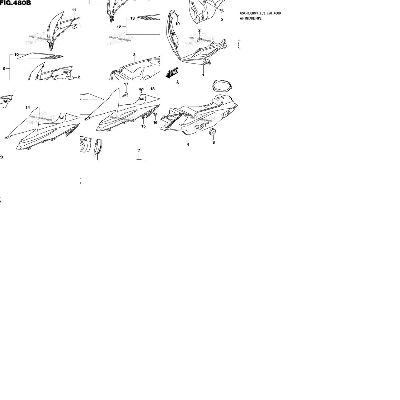 Air Intake Pipe (Gsx-R600)