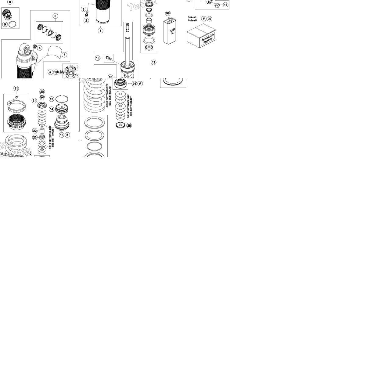 Shock Absorber Disassembled