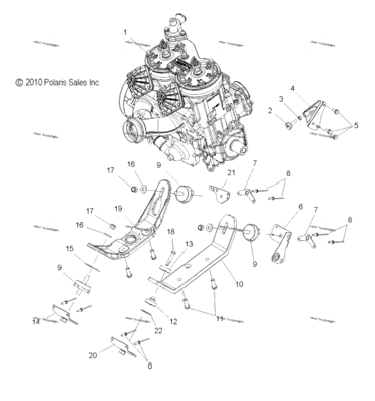 Engine, Mounting
