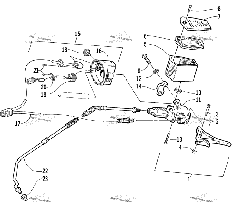 Hydraulic Brake Control Assembly