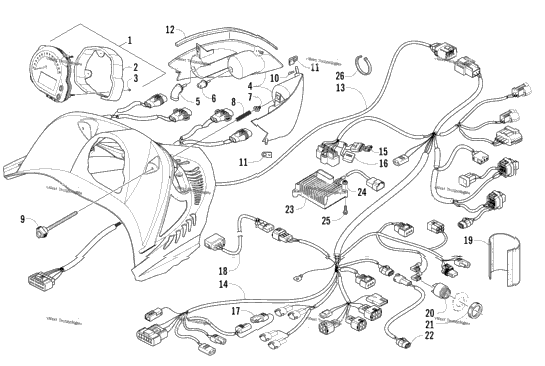 Headlight, Instruments, And Wiring Assemblies