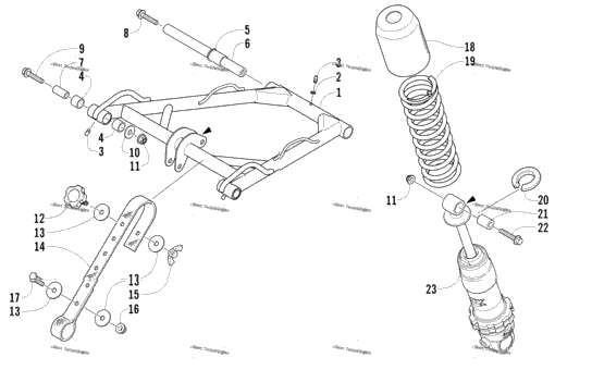 Rear Suspension Front Arm Assembly