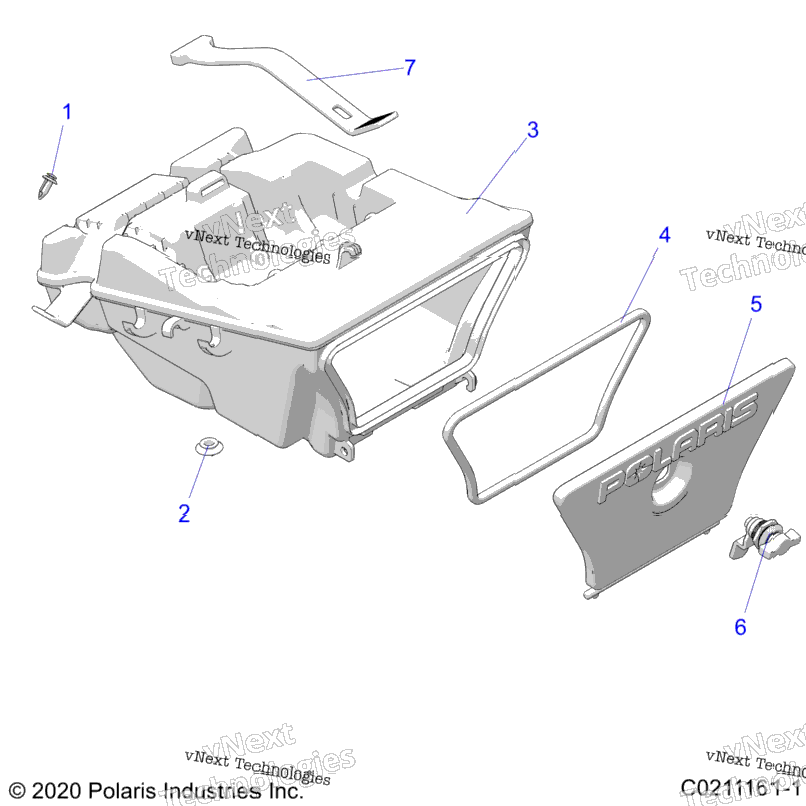Body, Storage Box, Rear
