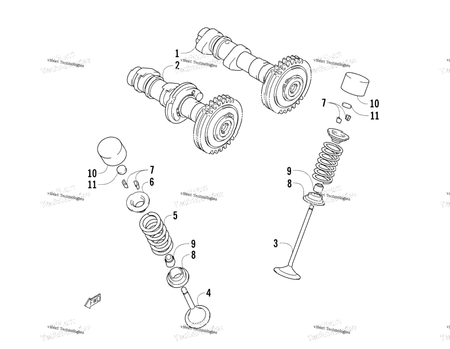 Camshaft/Valve Assembly