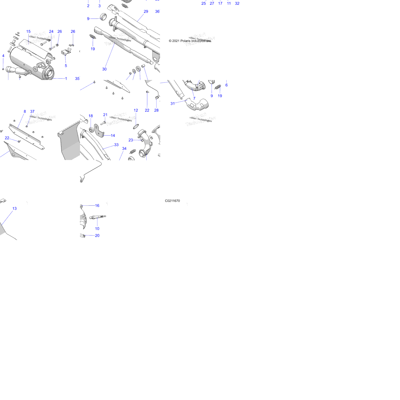 Engine, Exhaust, Evap A22sje57bx