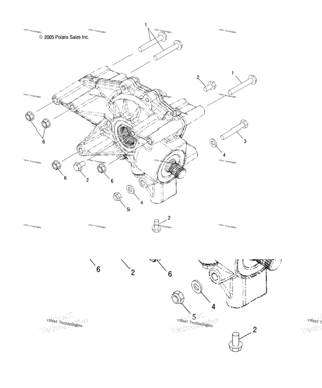 Drive Train, Rear Gearcase Mounting