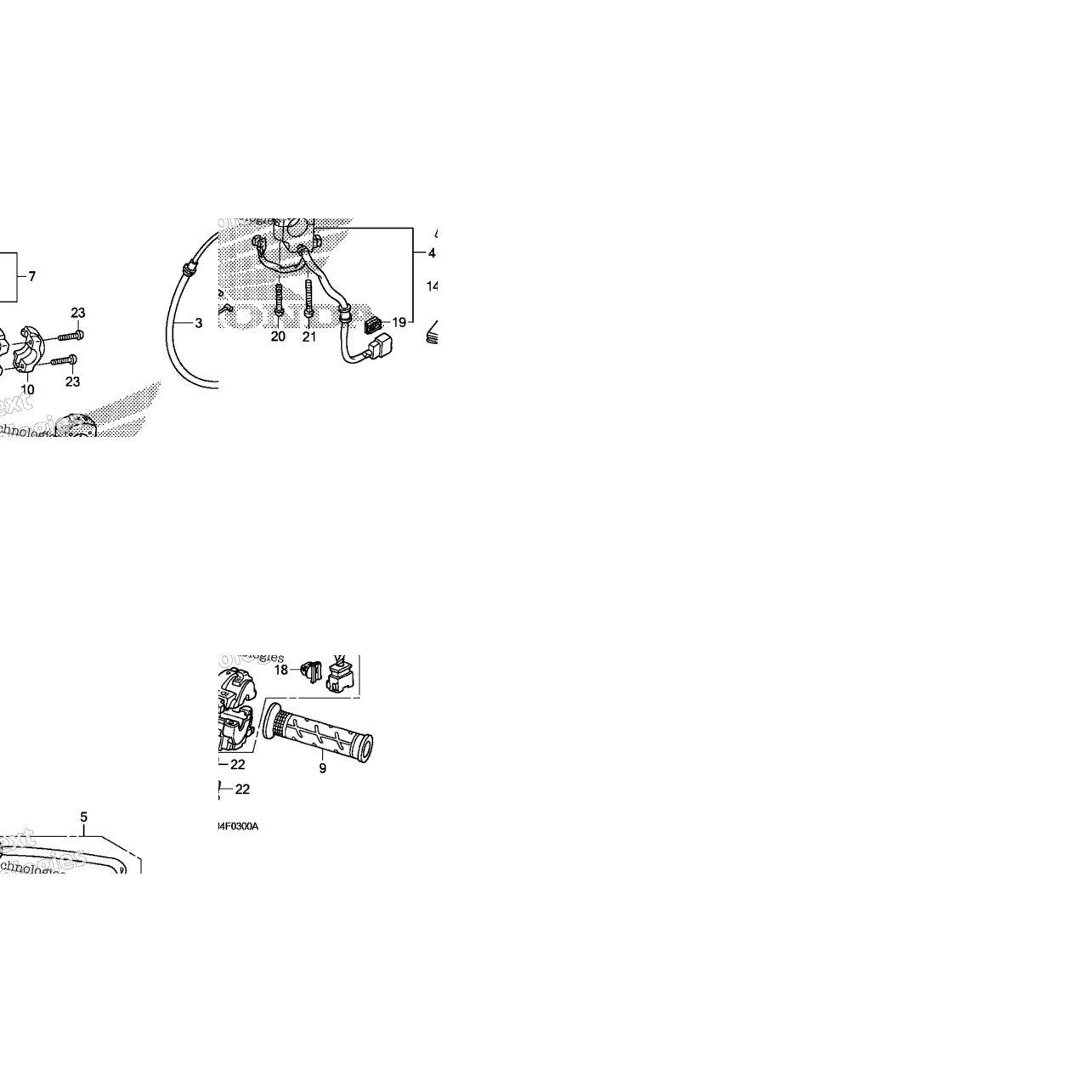 Handle Lever@Switch@Cable