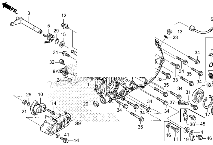 Rear Crankcase Cover