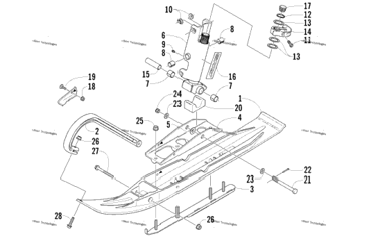 Ski And Spindle Assembly