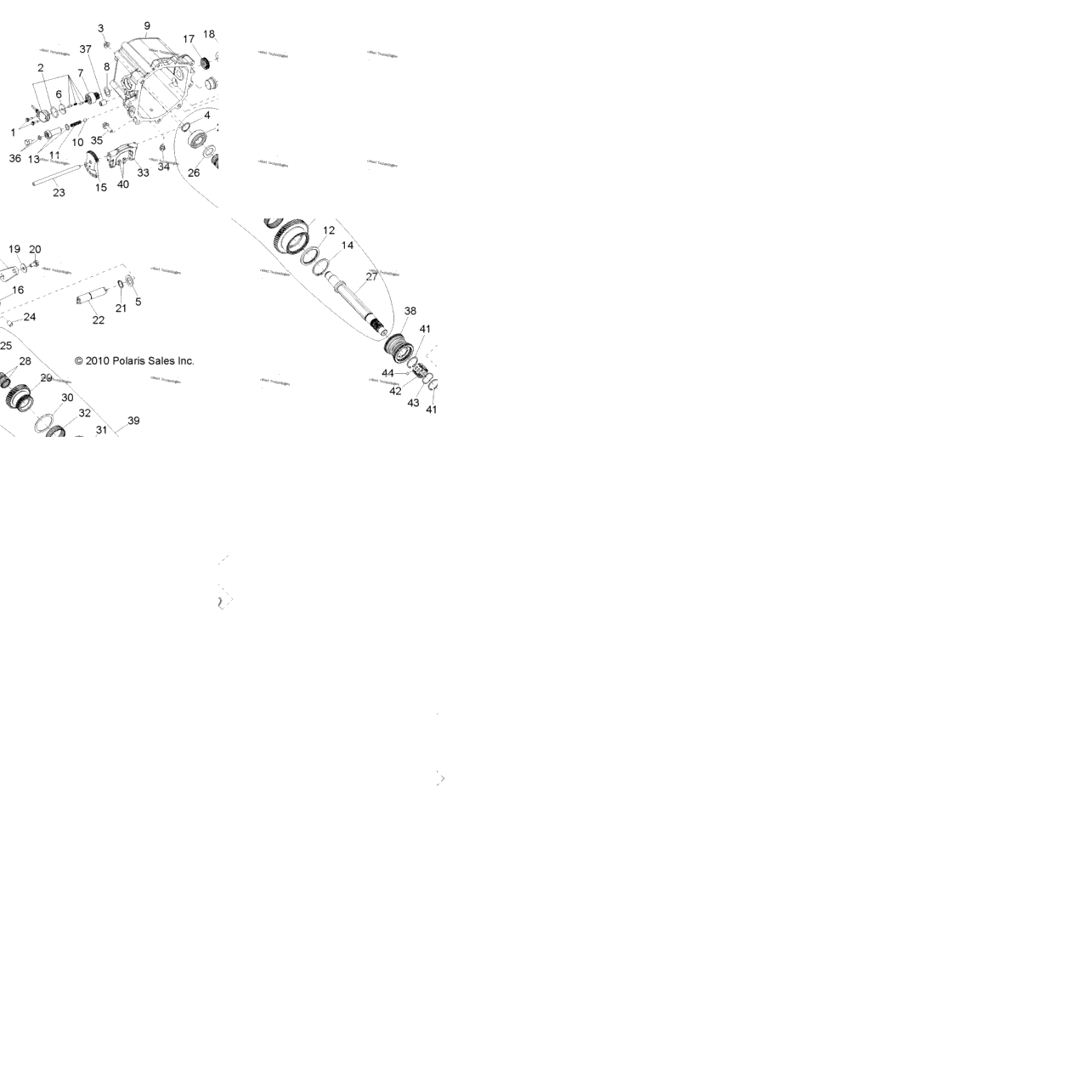 Drive Train, Main Gearcase Internal Components 2