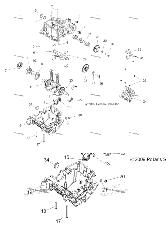 Engine, Crankcase & Crankshaft