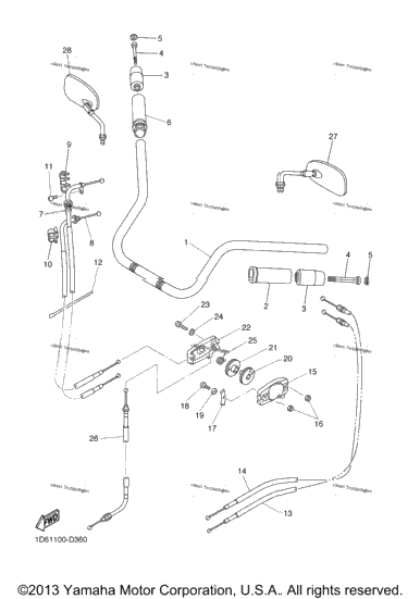 Steering Handle Cable