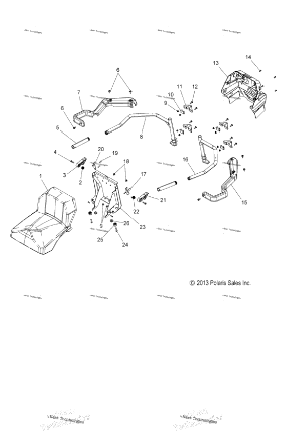Body, Passenger Seat & Arm Rest Asm