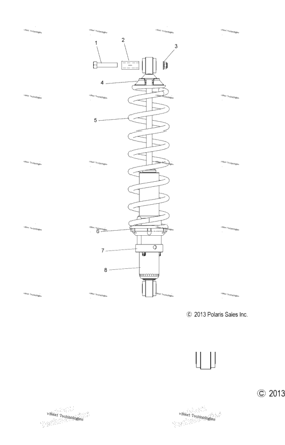 Suspension, Shock, Rear Track (49Snowshockrear)