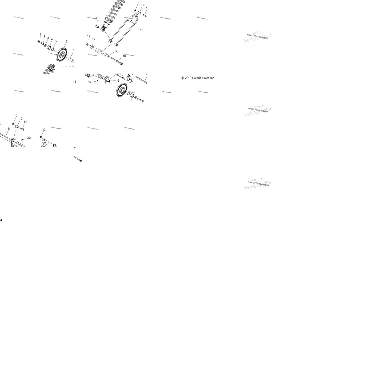 Suspension, Torque Arm, Rear