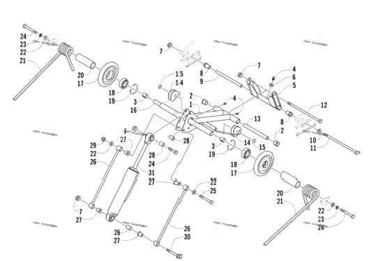Rear Suspension Rear Arm Assembly