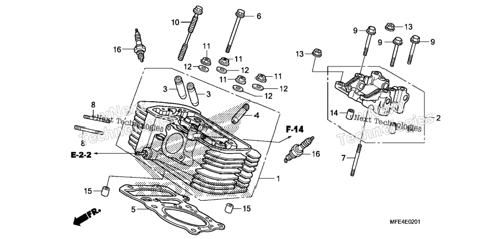 Rear Cylinder Head