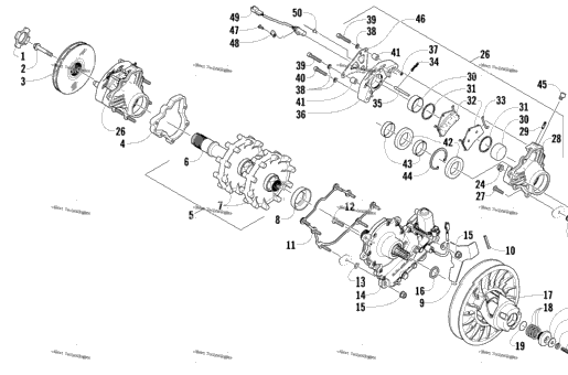 Drive Train Shaft And Brake Assemblies