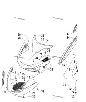 Hood, Windshield, And Front Bumper Assembly