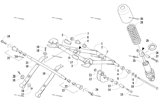 Rear Suspension Front Arm Assembly