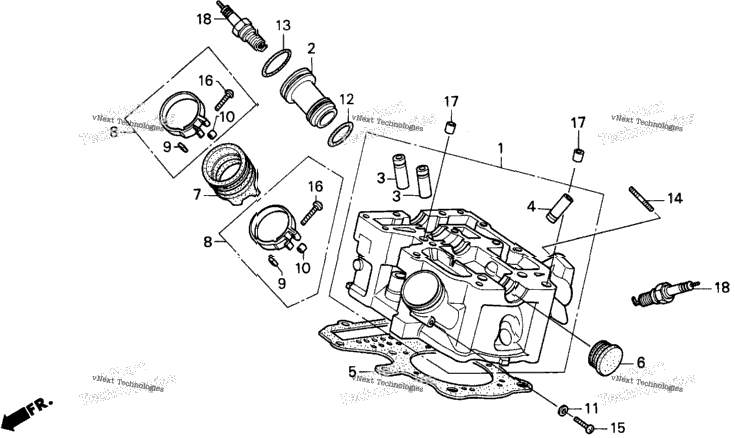 Rear Cylinder Head