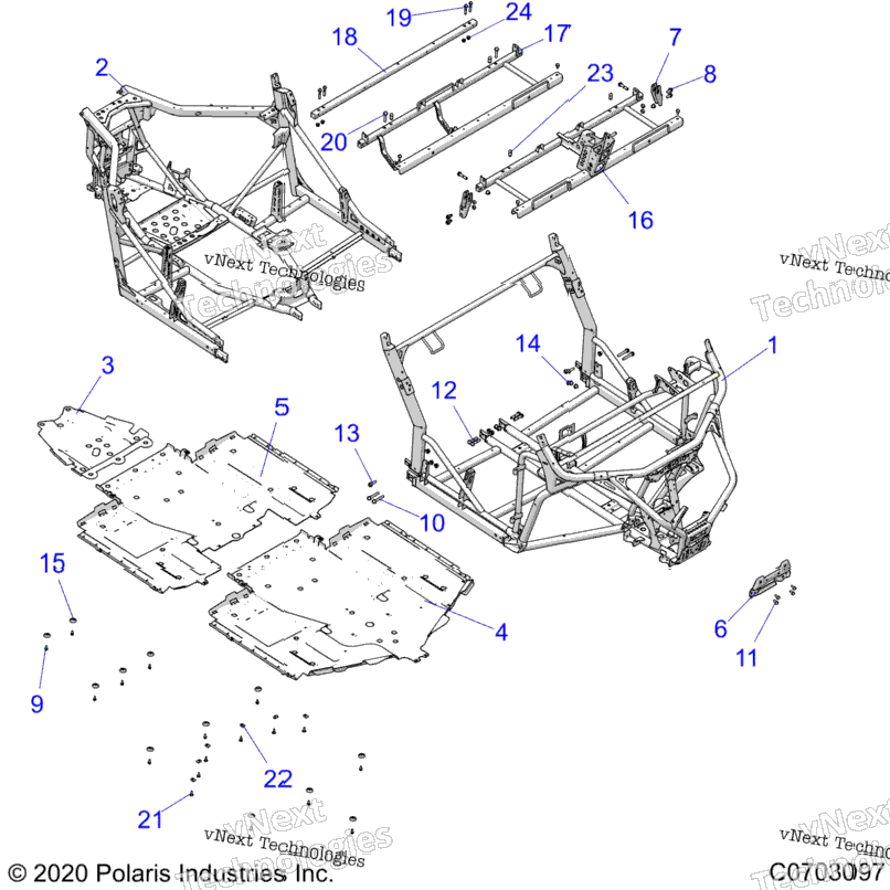 Chassis, Main Frame And Skid Plates