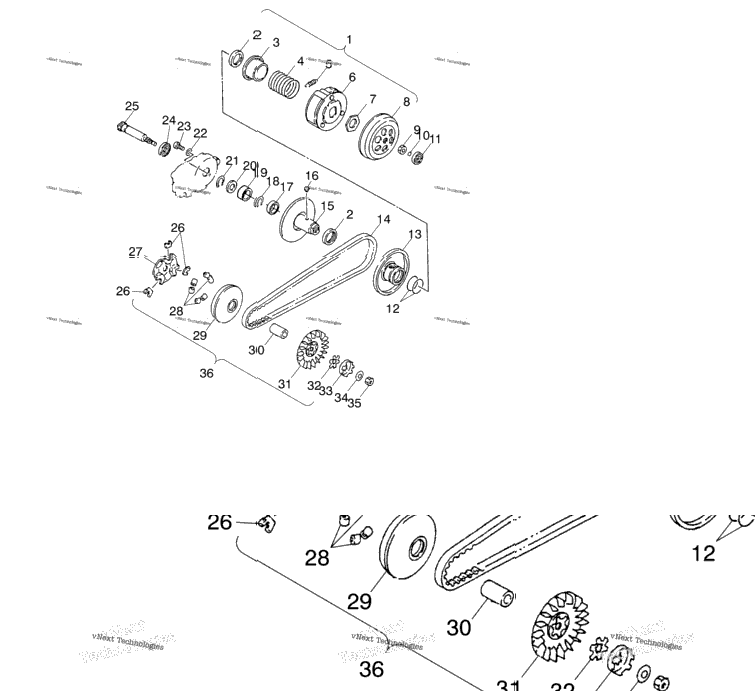 Drive Pulley A03fa09ca/Cc/Cd