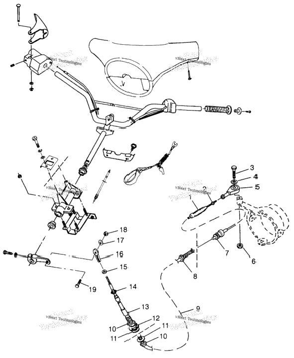 Steering Sl 700 B974071, Intl. Sl 700 I974071, Sl 700 Deluxe & In