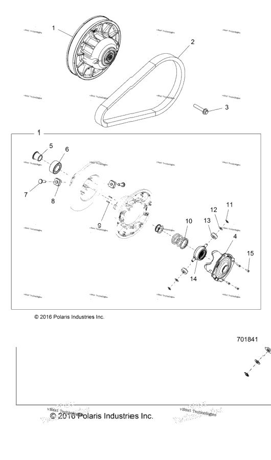 Drive Train, Secondary Clutch