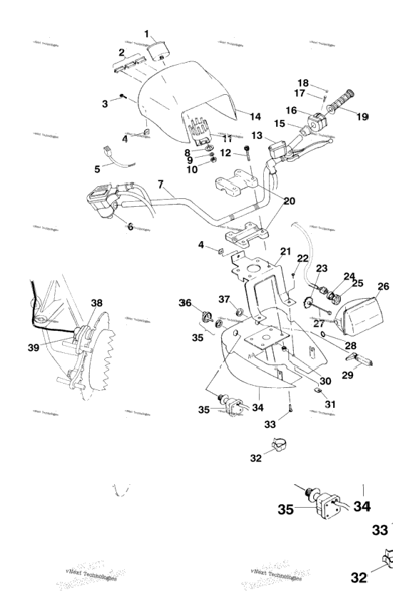 Handlebar & Headlight Pod