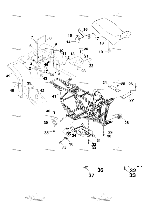Rear Cab & Seat