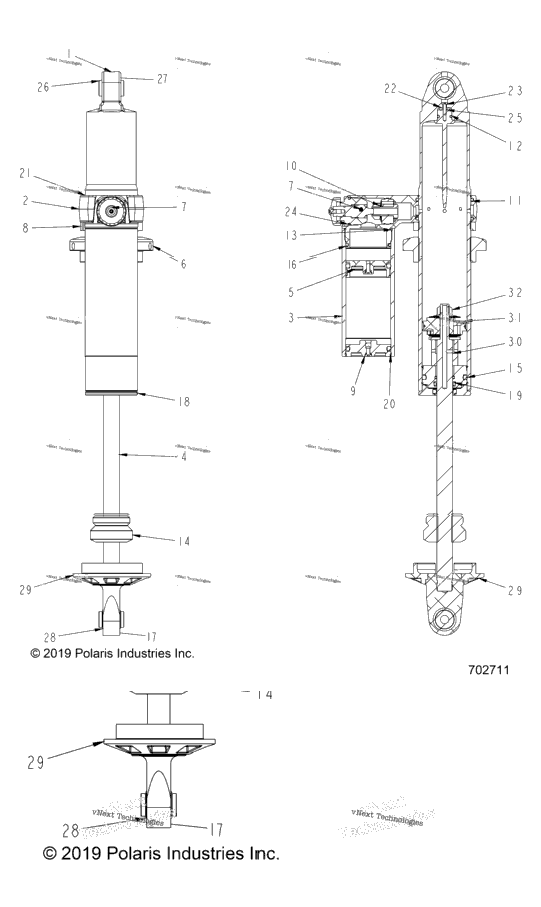 Suspension, Rear Shock Internals