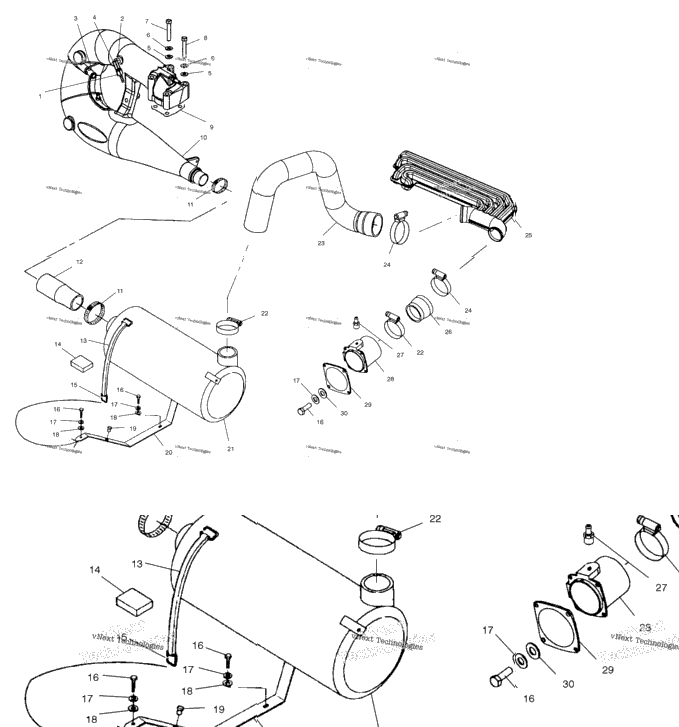 Exhaust System W025101c/W025101d
