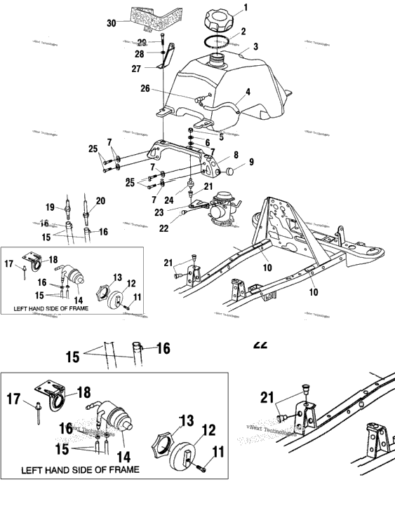 Fuel Tank & Carburetor Mounting