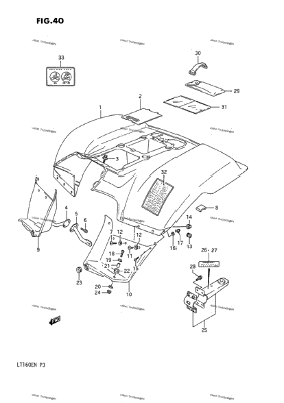 Rear Fender (Model K)