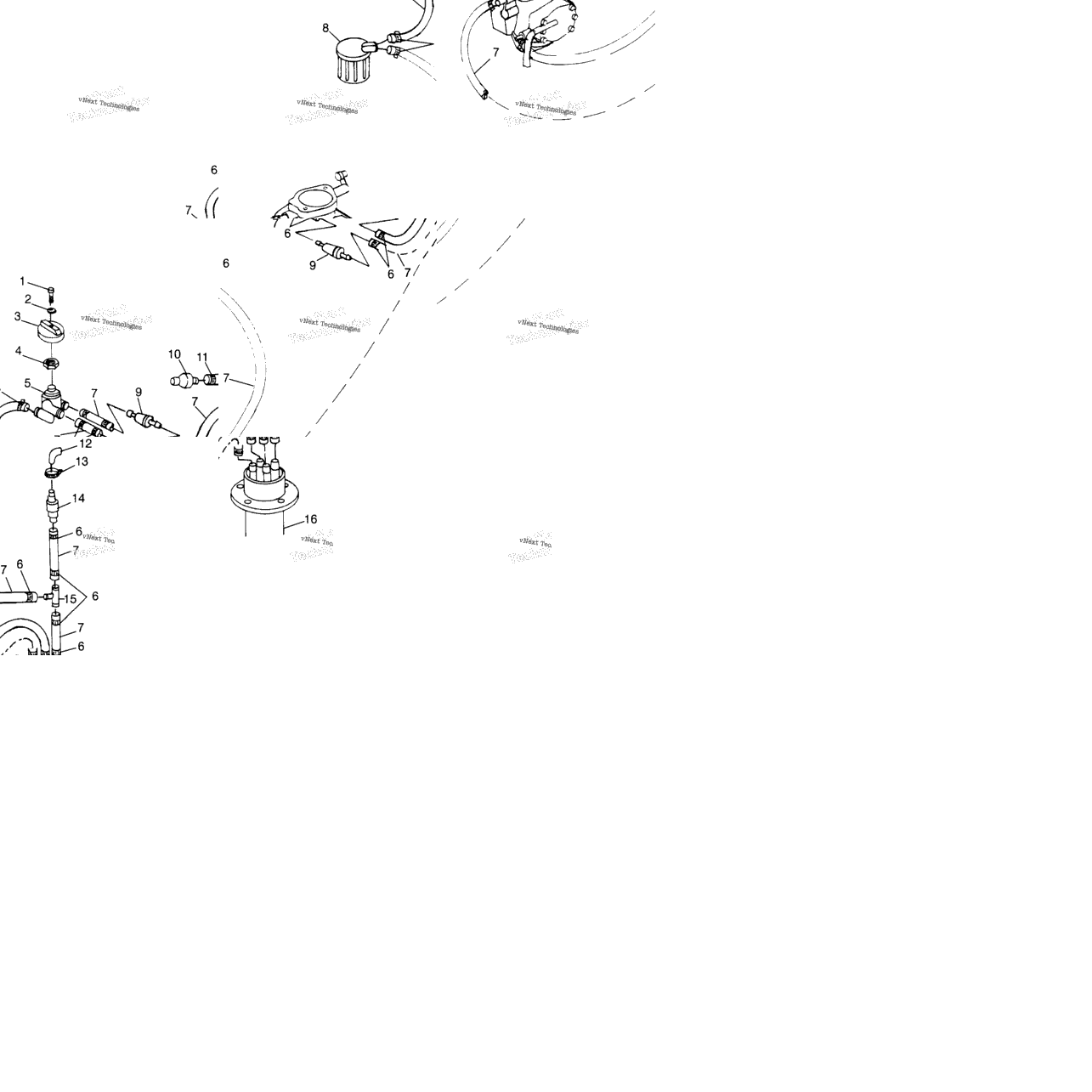 Fuel System B974071 & Intl. (4940874087A011)