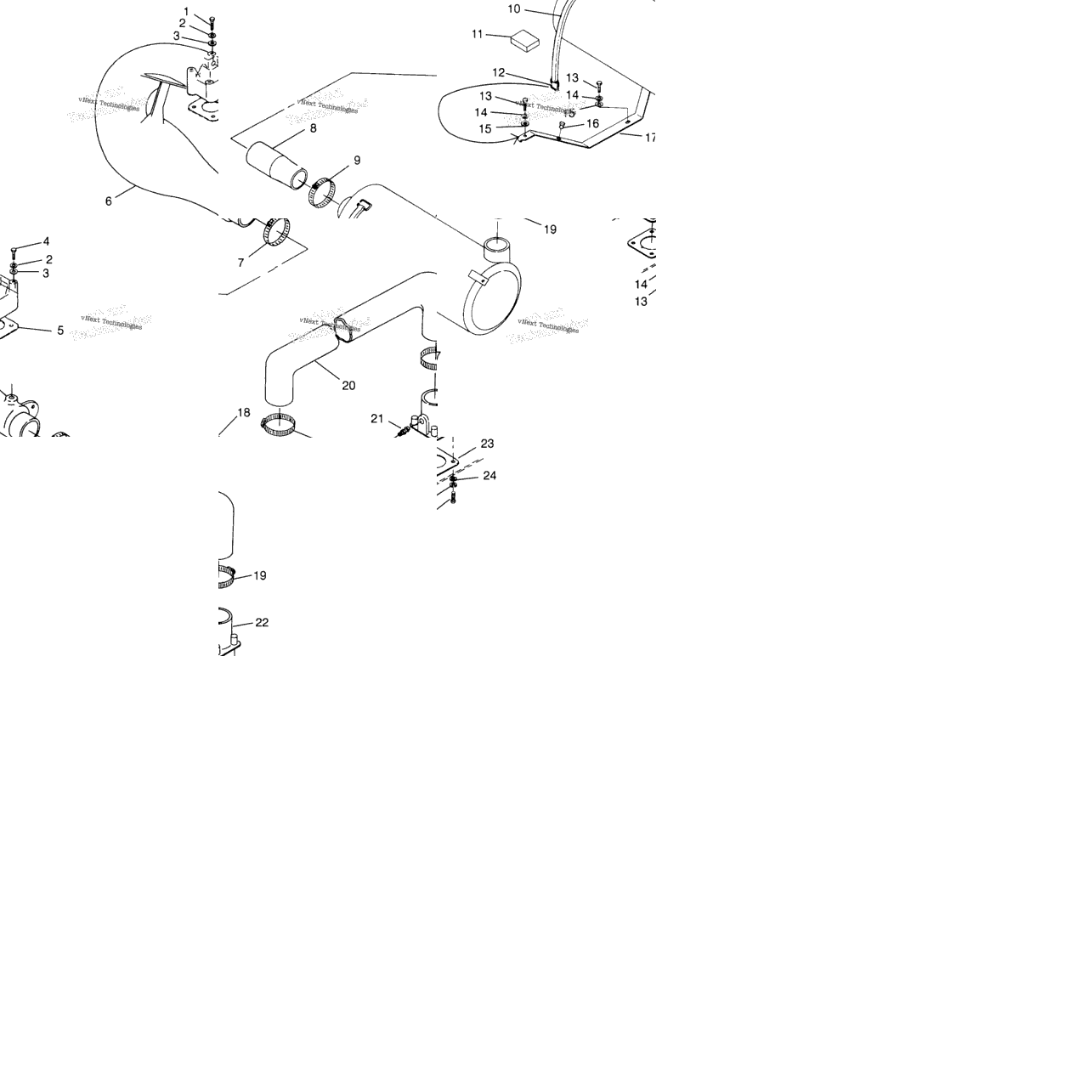 Exhaust System Slx 780 B964287 & Intl. Slx 780