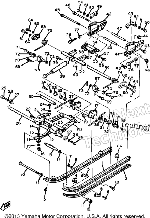Track Suspension 2 Et340tf - Tg