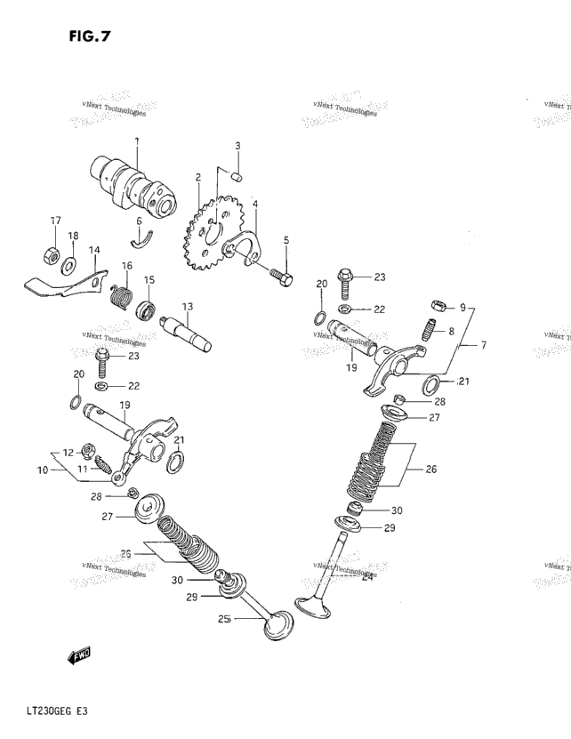 Cam Shaft - Valve