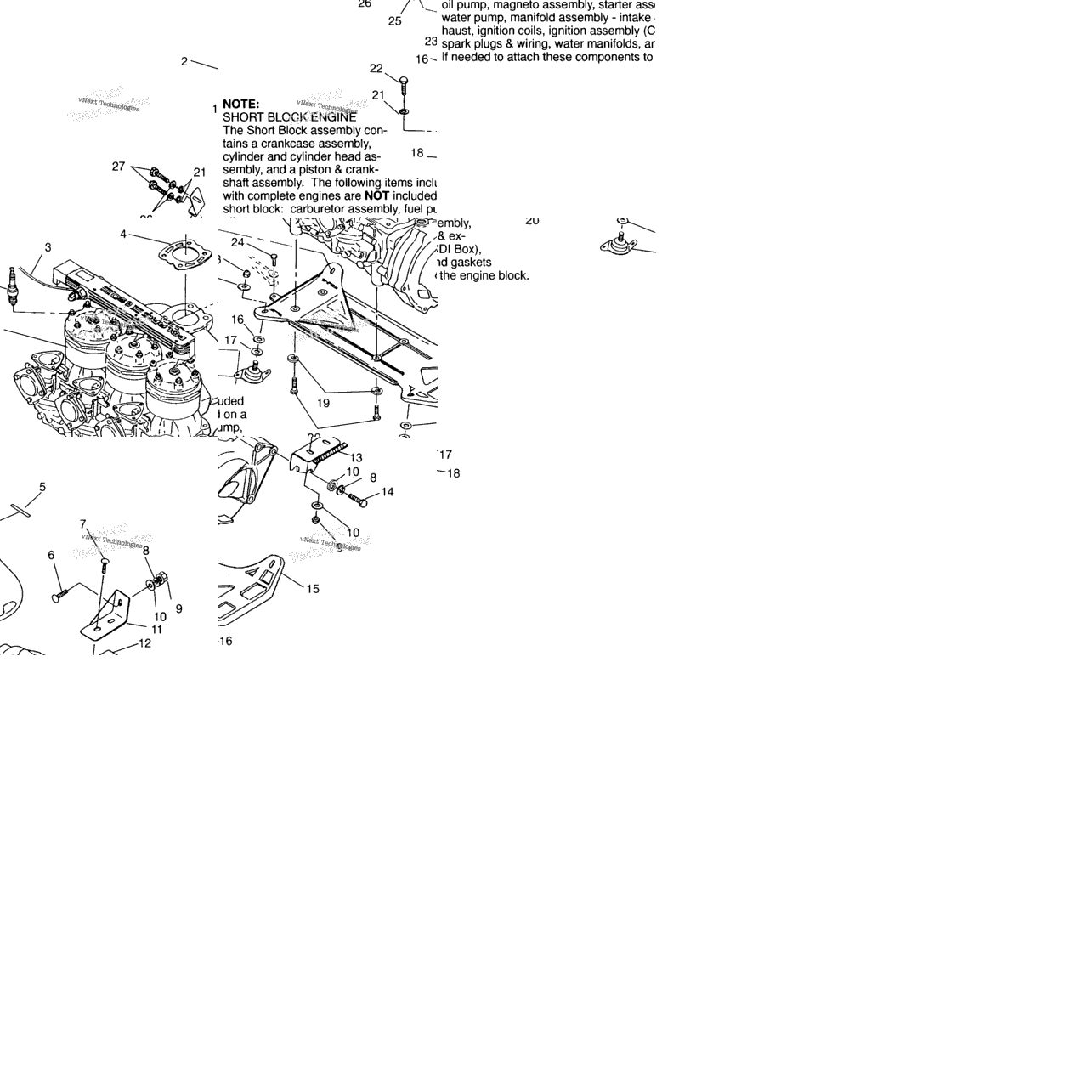 Engine Mounting Sl 650 B954058
