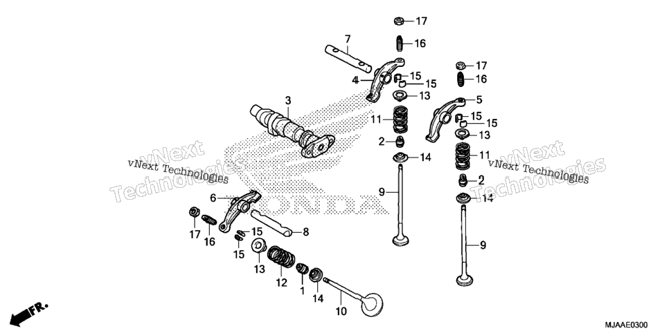 Camshaft Valve (Fr.)