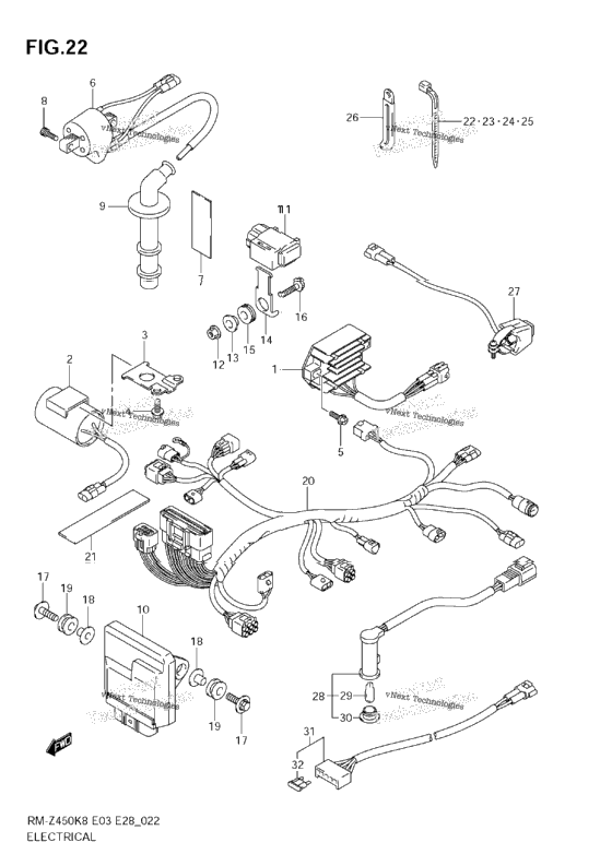 Electrical (Rm-Z450 K8/K9)