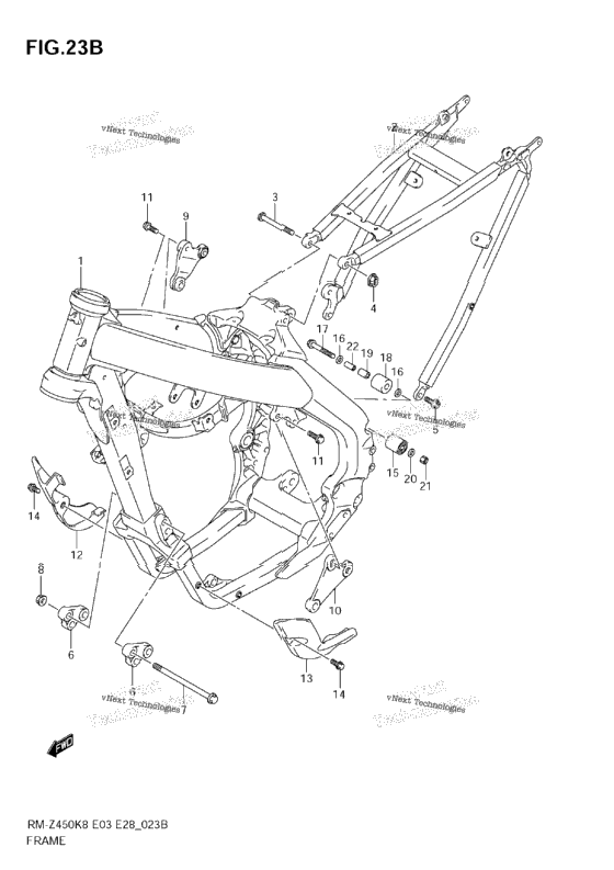 Frame (Rm-Z450 L1)
