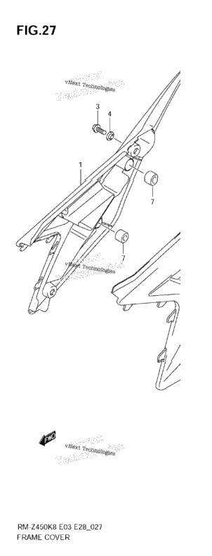 Frame Cover (Rm-Z450 K8/K9/L0)