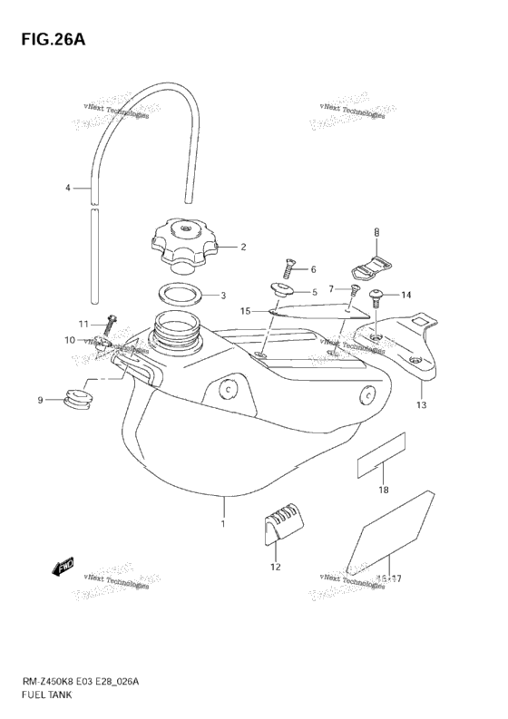 Fuel Tank (Rm-Z450 L1)