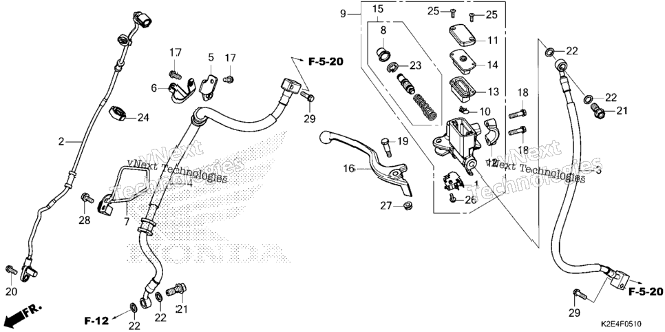 Front Brake Master Cylinder
