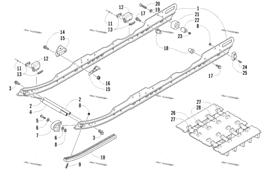 Slide Rail And Track Assembly