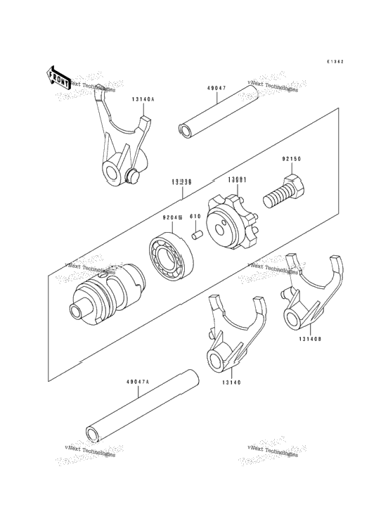 Change Drum/Shift Fork