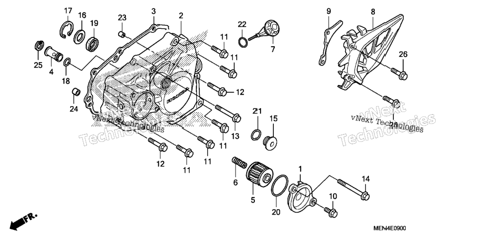 Left Crankcase Cover