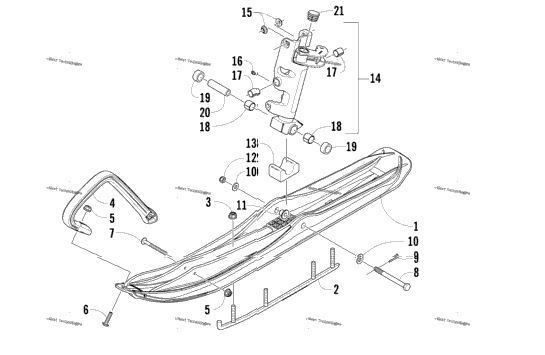 Ski And Spindle Assembly